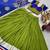 Parrot Green Cotton Blend Navratri Special Lehenga Choli