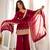 Maroon embroidered crunchy silk kurta palazzo set with dupatta