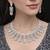 moonstone cubic zirconia necklace set | victorian style drop earrings, bridal jewellery