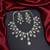 silver bridal necklace and chandelier earrings set, cubic zirconia wedding jewellery