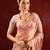Rose pink embroidered tissue saree set