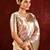 Champagne gold embroidered tissue saree set