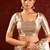 Champagne gold embroidered tissue saree set