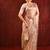 Rose gold embroidered tissue saree set