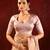 Rose gold embroidered tissue saree set