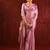 Lilac pink embroidered tissue saree set