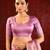 Lilac pink embroidered tissue saree set