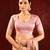 Blush pink embroidered tissue saree set
