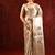 Champagne gold embroidered tissue saree set