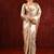 Champagne gold embroidered tissue saree set
