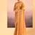 Honey gold embroidered tissue saree set