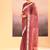 Onion pink embroidered tissue saree set