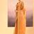 Mustard gold embroidered tissue saree set