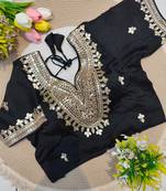 Black gotta patti party wear blouse
