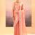 Blush pink embroidered tissue saree set