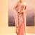 Blush pink embroidered tissue saree set