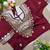 Wine gotta patti party wear blouse