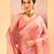 Rose pink embroidered tissue saree set