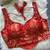 Red heavy banarasi corset style blouse