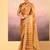 Classic gold embroidered tissue saree set