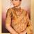 Classic gold embroidered tissue saree set
