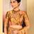 Classic gold embroidered tissue saree set