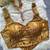 Copper heavy banarasi corset style blouse