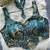 Blue heavy banarasi corset style blouse