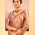 Rose pink embroidered tissue saree set