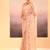 Muted pink embroidered tissue saree set