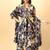 Blue floral print pure cotton ethnic kurta set with dupatta