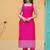 Pink bandhej silk ethnic kurta set with dupatta