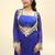 Blue bandhej pure georgette casual kurta set for women