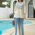 Ivory thread work pure cotton casual kurta set for women