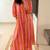 Pink stripes print pure cotton casual kurta set for women