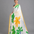 White printed satin saree with blouse