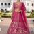Premium Fuchsia Pink Embroidered Lehenga Choli with Zari Work and Net Dupatta – Elegant Wedding & Festive Ethnic Wear