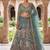 Peacock Sky Blue Embroidered Lehenga Choli with Net Dupatta – Traditional Wedding & Festive Wear for Women