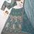 Sea Green Floral Embroidered Lehenga Set with Net Dupatta - Traditional Ethnic Bridal Wear