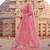 Stunning Pink Embroidered Lehenga Choli with Heavy Zari Work and Sequins – Perfect for Weddings & Festive Occasions