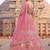 Stunning Pink Embroidered Lehenga Choli with Heavy Zari Work and Sequins – Perfect for Weddings & Festive Occasions