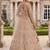 Light skin colour Beige Embroidered Bridal Lehenga Choli with Pastel Floral Motifs and Detailed Zardosi Work