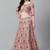 baby pink dori, zari and thread embroidered art silk bridal stitched lehenga choli