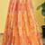 Yellow and orange organza multicolor printed Stitched lehenga choli