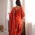 Rust color roman silk embroidered top salwar dupatta farsi style dress full stitched..