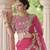 Hot pink net sequin embroidered stitched lehenga choli
