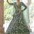 Light green sequins and dori embroidered soft net festive & party wear stitched lehenga choli
