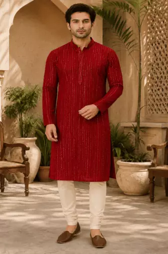 Crimson e embellished kurta set
