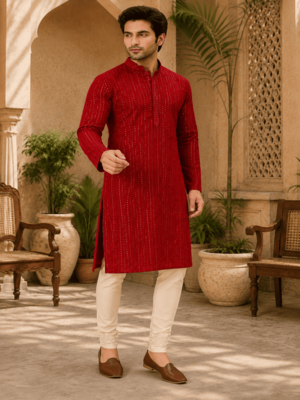 Crimson e embellished kurta set 2