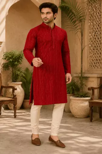 Crimson e embellished kurta set